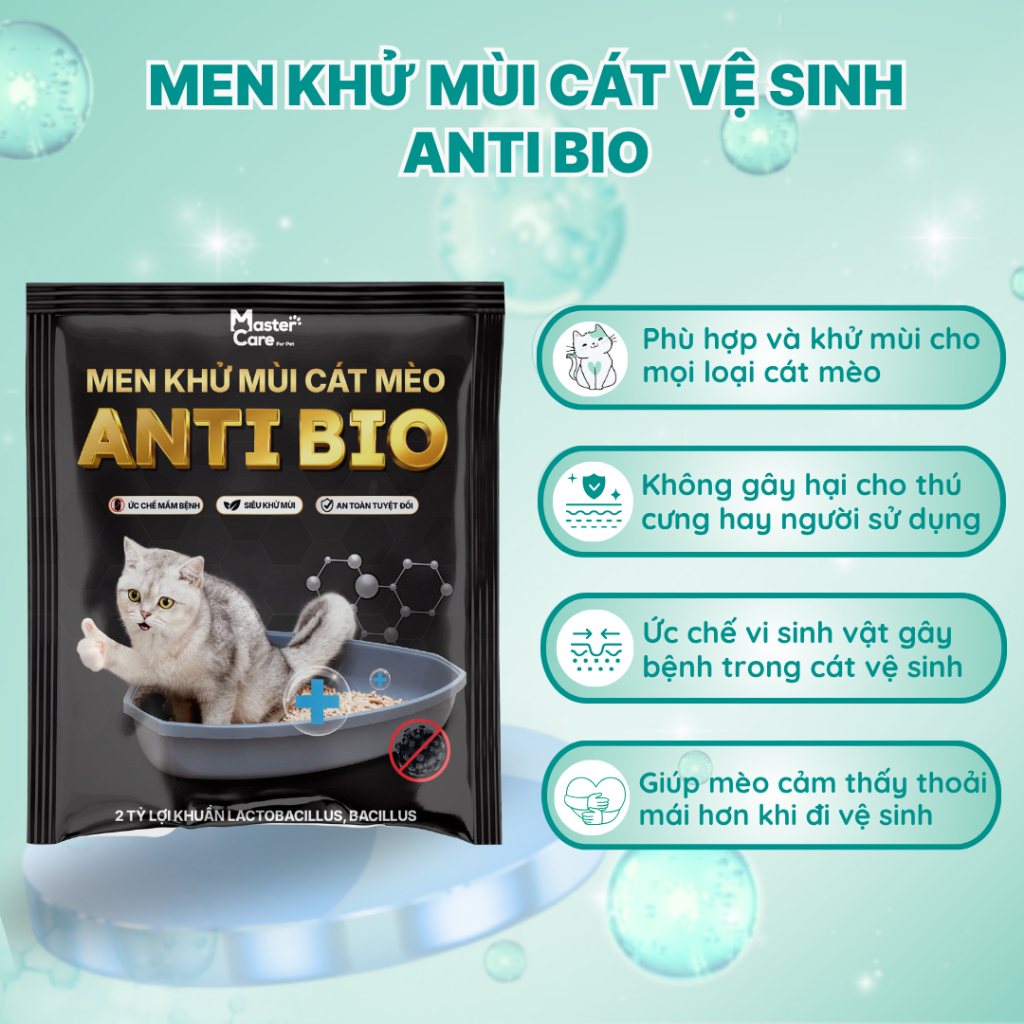 Men Khử Mùi Cát Vệ Sinh Cho Mèo – Giảm Hôi Hiệu Quả, An Toàn Cho Mèo MasterCare For Pet