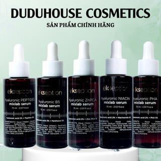  Tinh Chất Ekseption Hyaluronic ZnPCA B5 TRX Niacin PHA Peptides Mixlab Serum 75ml Duduhouse 