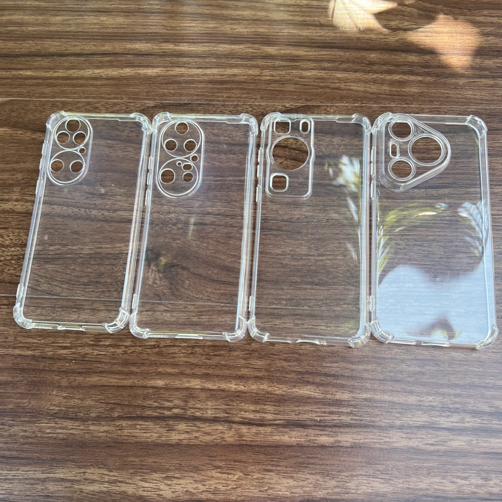Ốp lưng Huawei P50/ P50 Pro/ P60/ P60 Pro/ P70 dẻo Silicon trong suốt và chống va đập 4 góc