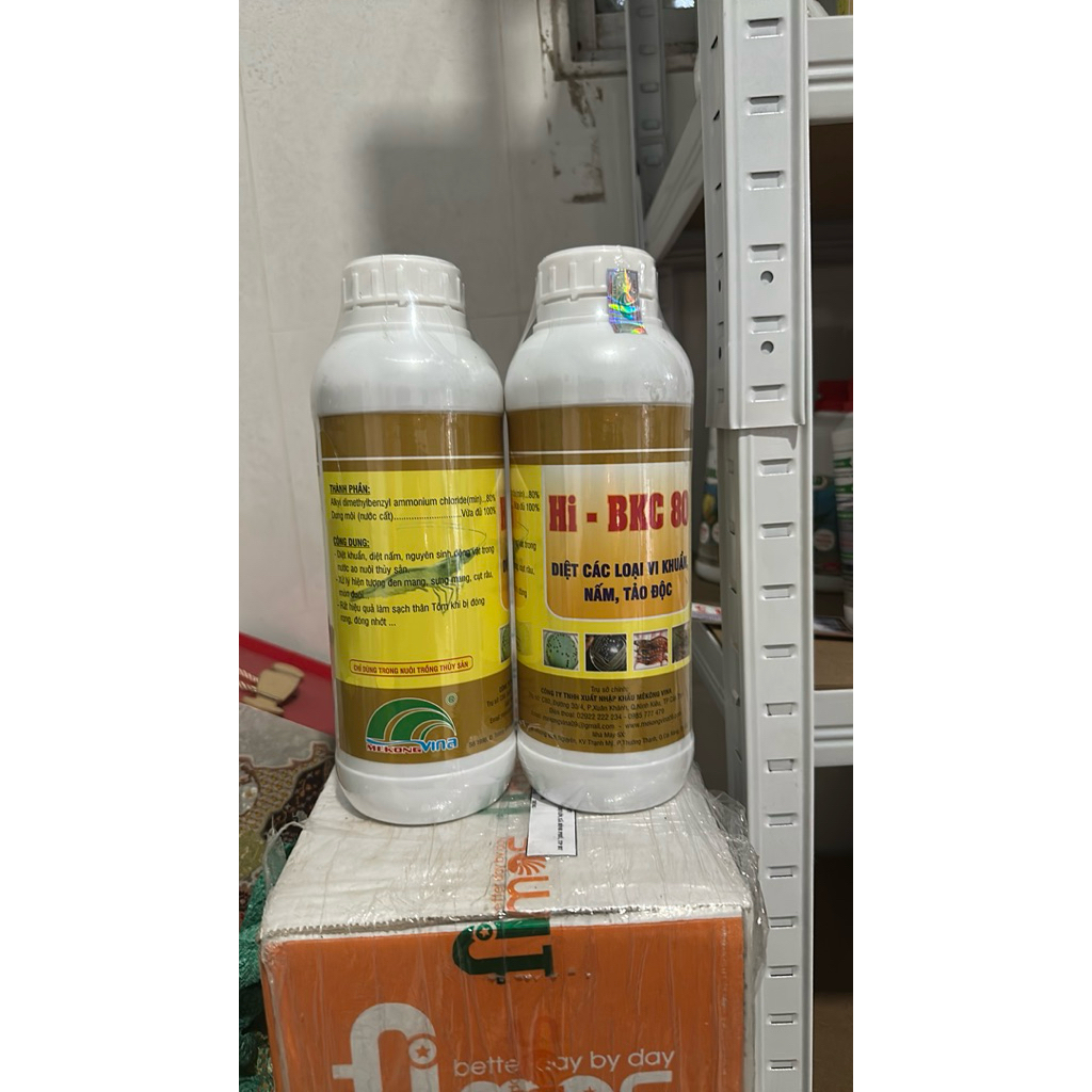 BKC 80, DIỆT KHUẨN, NẤM, TẢO ĐỘC TRONG AO NUÔI TÔM CÁ