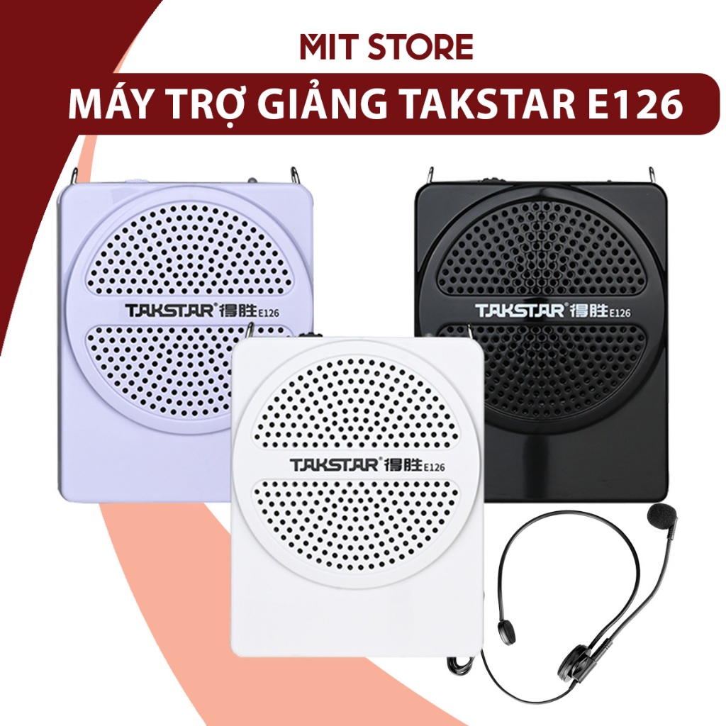 Máy trợ giảng TAKSTAR E126 sử dụng liên tục trong 10h, gọn nhẹ, loa trợ giảng chính hãng