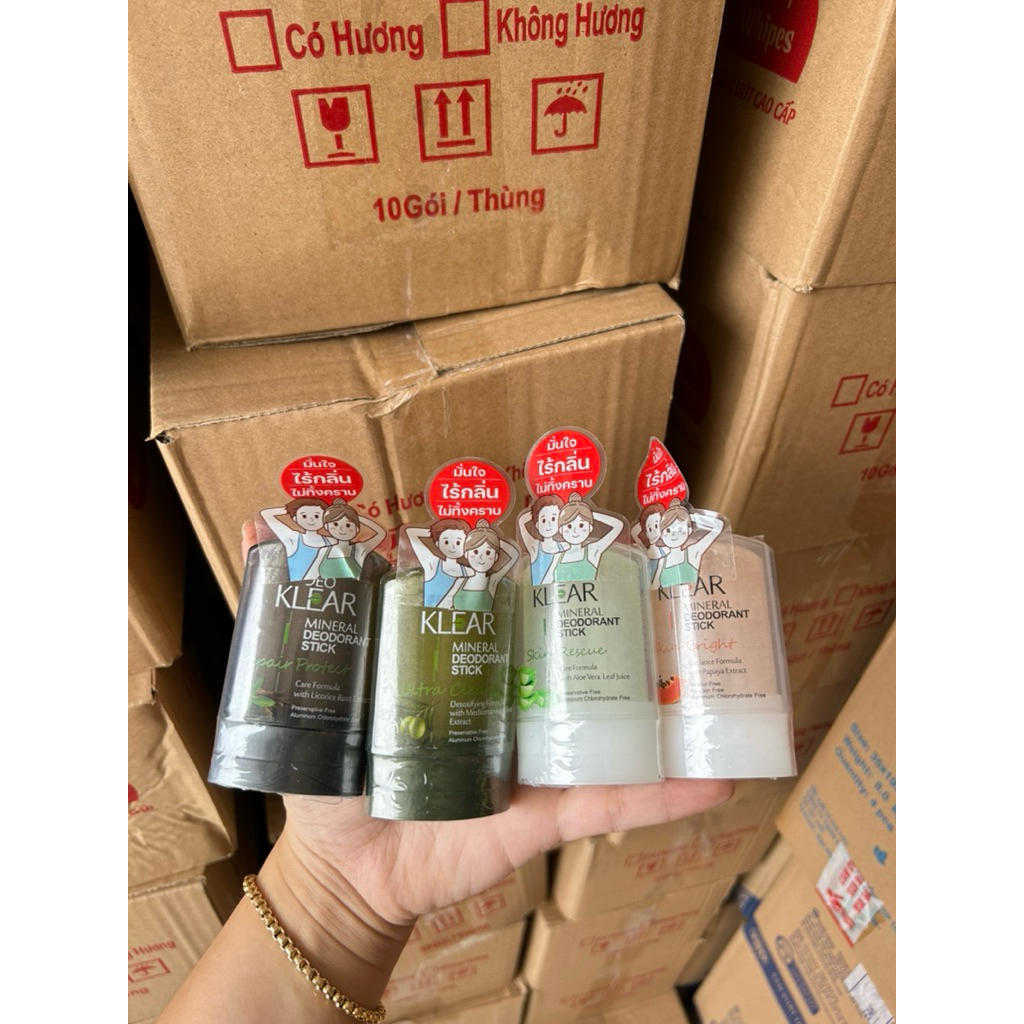 Lăn nách đá khoáng Klear Thái