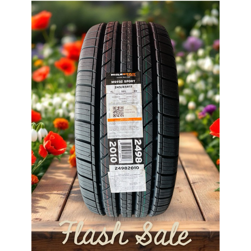 Lốp MILESTAR 245/45R17: Lắp cho xe MERCEDES E200 E250,.- Lốp chạy cực êm giá lại mềm... TOP 1 BÁN CH
