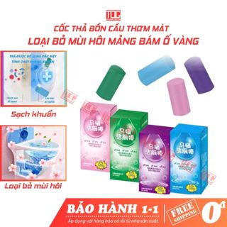 Cốc thả bồn cầu TDG viên tẩy bồn cầu loại bỏ mảng bám khử mùi hôi diệt vi khuẩn 99,9% HH408