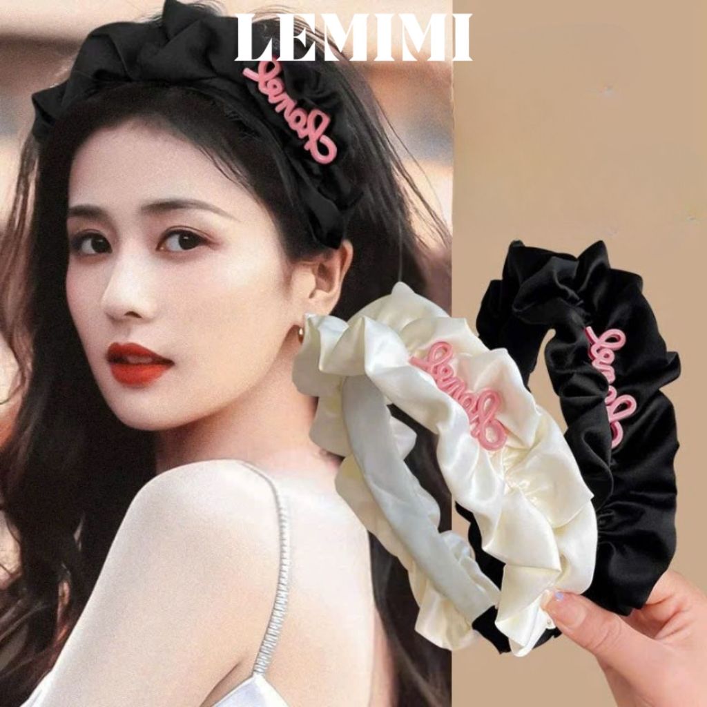 Băng đô cài tóc Lemimi Bờm tóc búp bê Cài tóc vải lụa mềm mịn thời trang phong cách Hàn Quốc FG001