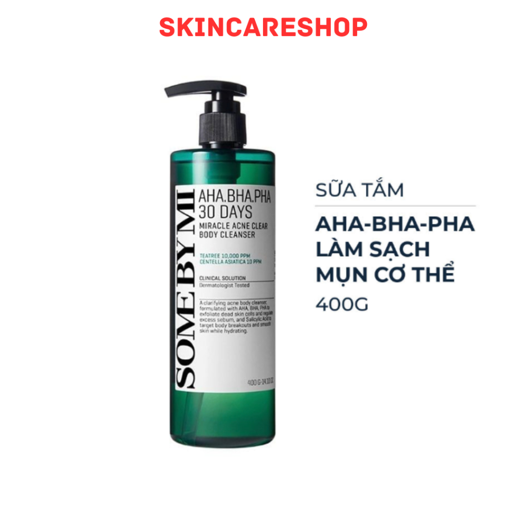 Sữa Tắm Some By Mi AHA-BHA-PHA 30 Days Miracle Acne Clear Body Cleanser 400g
