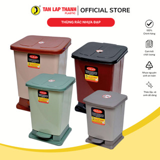Thùng rác đạp chân nhựa PP cao cấp Tân Lập Thành Sản phẩm chất lượng, nhà nhà thịnh vượng, bền đẹp
