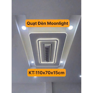  Quạt Đèn Ốp Trần,Quạt Trần Điều Hoà Không Cánh KT 110x70x15cm.Đèn Led Đổi 3 Màu Sáng,Quạt Quay 180 Độ.Bảo hàng 5 năm 