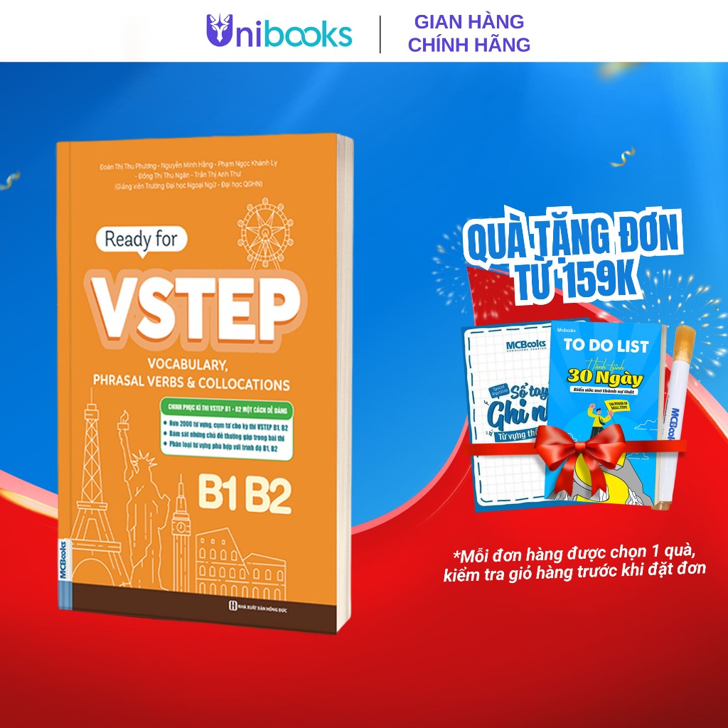 Sách - Ready for VSTEP – Vocabulary, Phrasal Verbs & Collocations B1 B2 - Tài liệu luyện thi hiệu qu