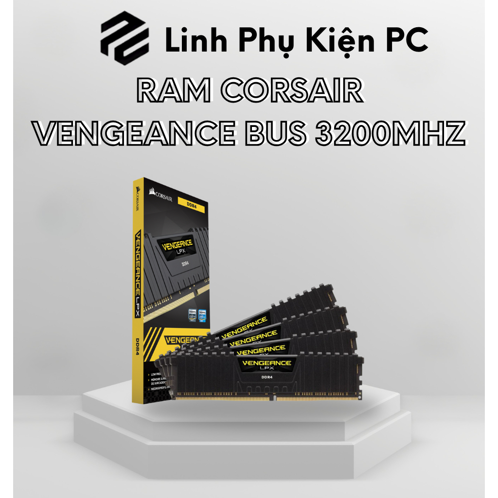 RAM Corsair Vengeance LPX 16GB DDR4 2666MHz / 3200MHz – Hiệu năng mạnh mẽ, độ bền ổn định