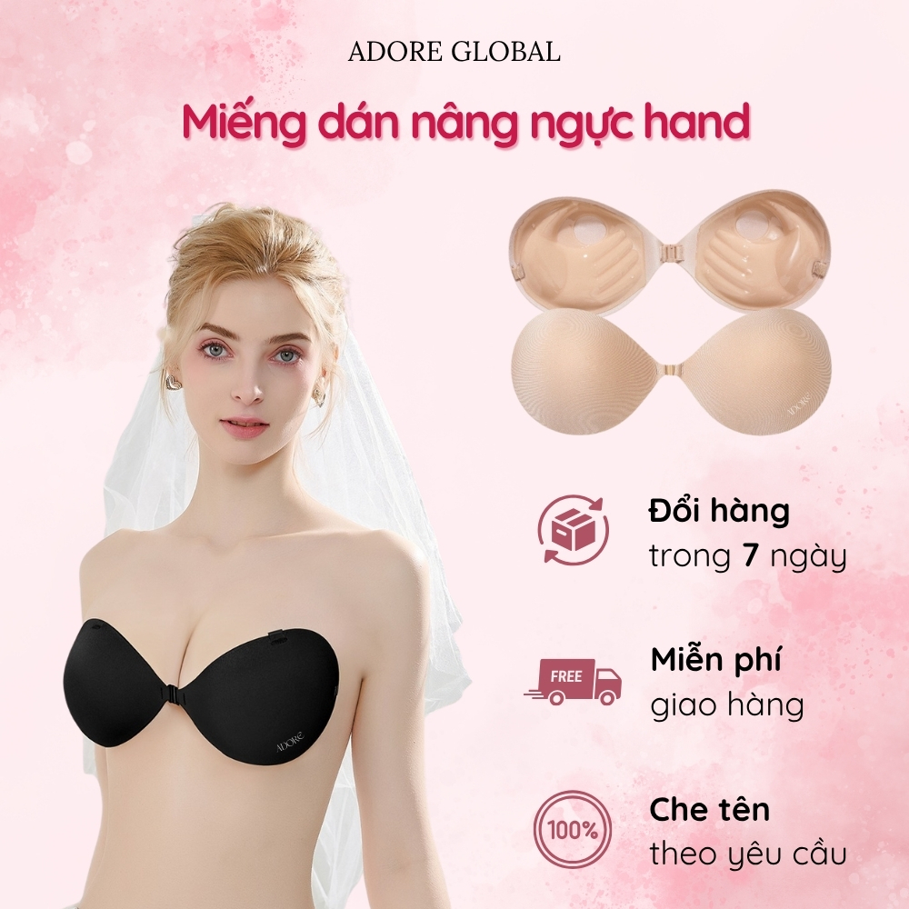 Miếng Dán Nâng Ngực Adore Hình Bàn Tay Có Keo Dính Tạo Khe Đẩy Ngực Tạo Quả Tròn - Adore Global