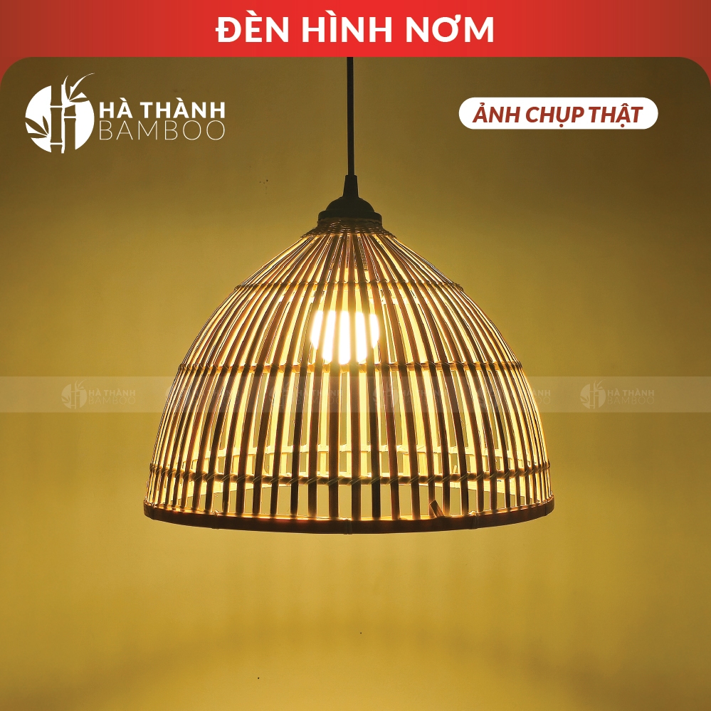 Đèn Hình Nơm Cao Cấp - Đèn Mây Tre Đan, Đèn Treo Trang Trí Nhà Cửa, Nhà Hàng, Quán Cafe, Homestay
