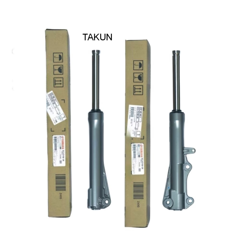 Cặp phuộc nhún, giảm sóc trước xe JUPITER Fi 2014... Xám zin Yamaha 31C-F3103-20, 31C-F3102-20