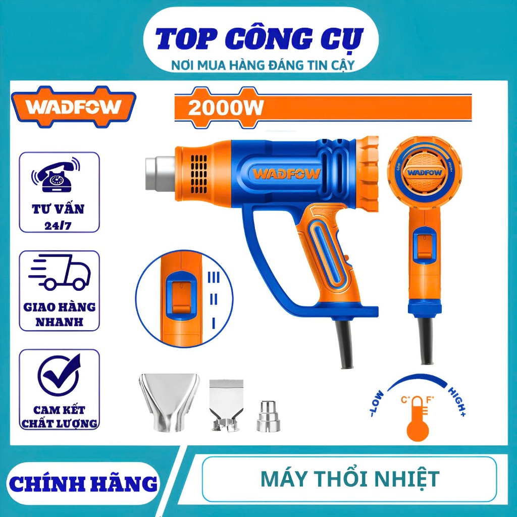WADFOW Máy Thổi Nhiệt 2000W WHG1520