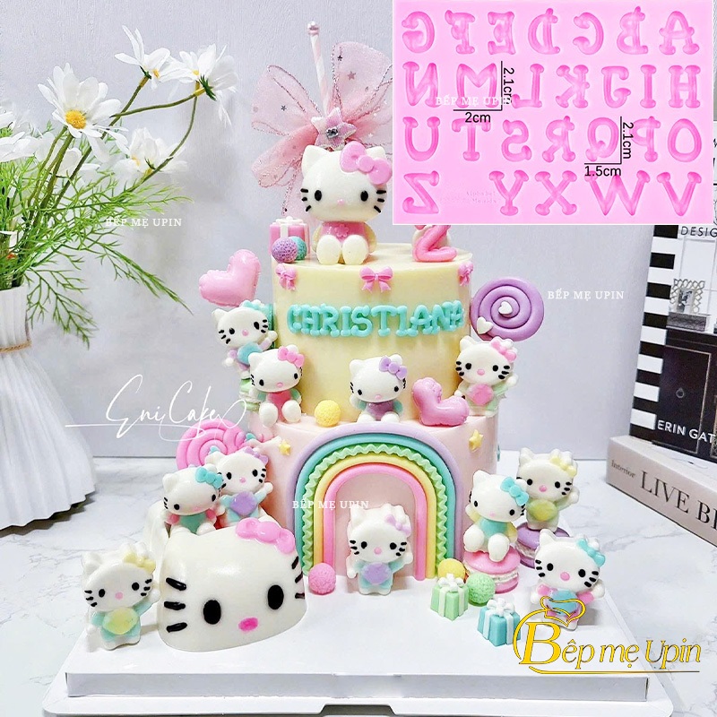 Khuôn silicon chữ cái gạch ngang cs15