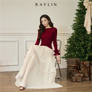 Chân váy KAYLIN form Maxi Skirt dập ly chất vải voan ánh kim phong cách sang trọng BST Tháng 11.2025 - CV89T11 