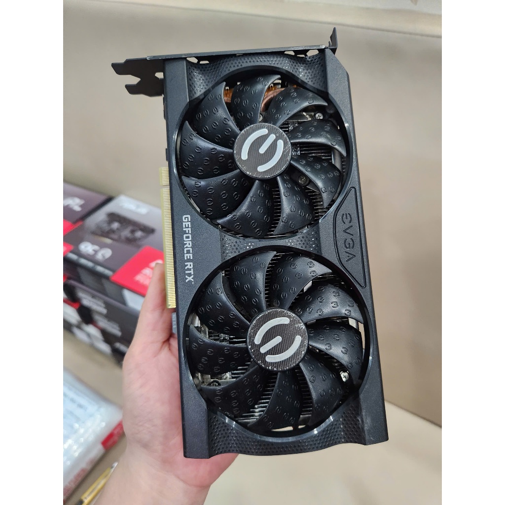 VGA Card màn hình EVGA màn hình RTX 3060Ti 8GB GDDR6 2 fan | 3 fan