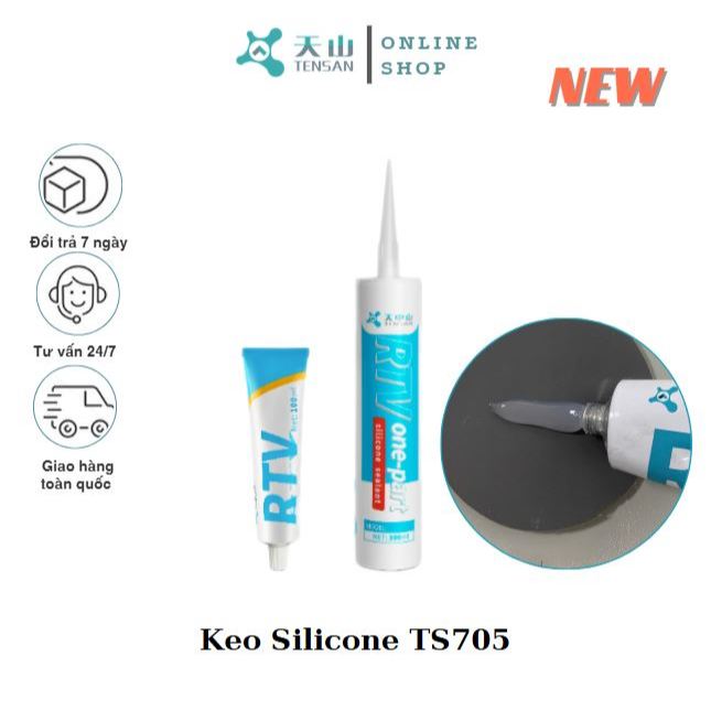 Keo silicone điện tử trong suốt TS705 –  Cách điện & chống ẩm cho bo mạch keo 705 keo 704
