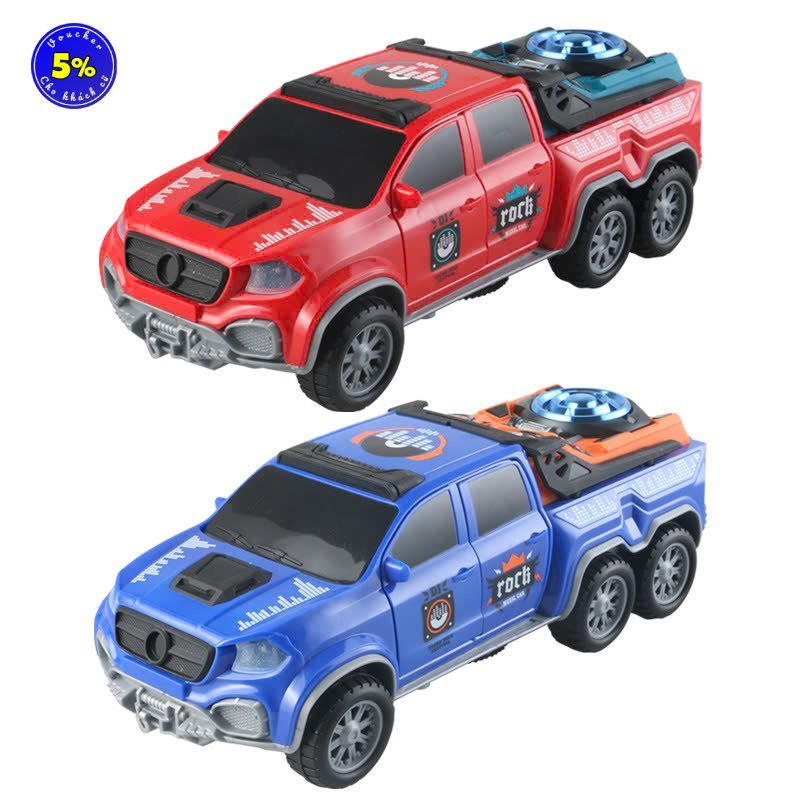 Đồ chơi Xe Ô Tô Điện DJ Chuyển Động 360°, Tự Mở Cửa, Đèn LED Đổi Màu 2025