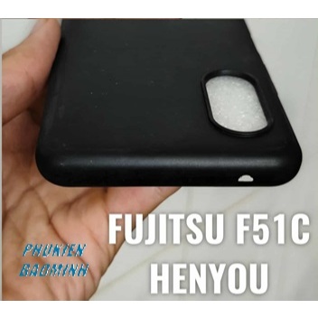 [Fujitsu Arrows NX9 F-52A/ F51C] Ốp lưng silicon dẻo đen cao cấp Henyou