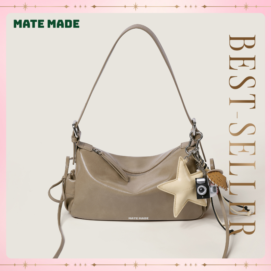 [KOL Review] Túi Đeo Vai Dáng Mềm Cloudy MATE MADE Lọ Lem Da Pu Cao Cấp Size 28 Hợp Đi Làm Đi Chơi | BigBuy360 - bigbuy360.vn