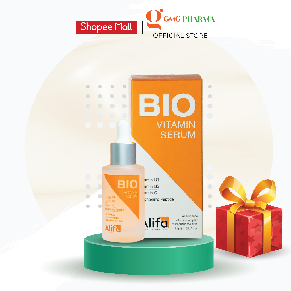 Serum dưỡng ẩm, dưỡng trắng da BIO Alifa Vitamin Serum 35ml - Serum phục hồi da, ngăn ngừa nám thâm 