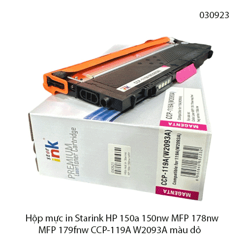 Hộp mực in Starink HP 150a 150nw MFP 178nw 179fnw W2093A 119A màu đỏ Magenta – chính hiệu – full VAT