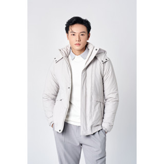  Áo phao nam mũ rời BADASS áo phao có thẻ cảm biến nhiệt trần bông ấm áp - AKHTK610 