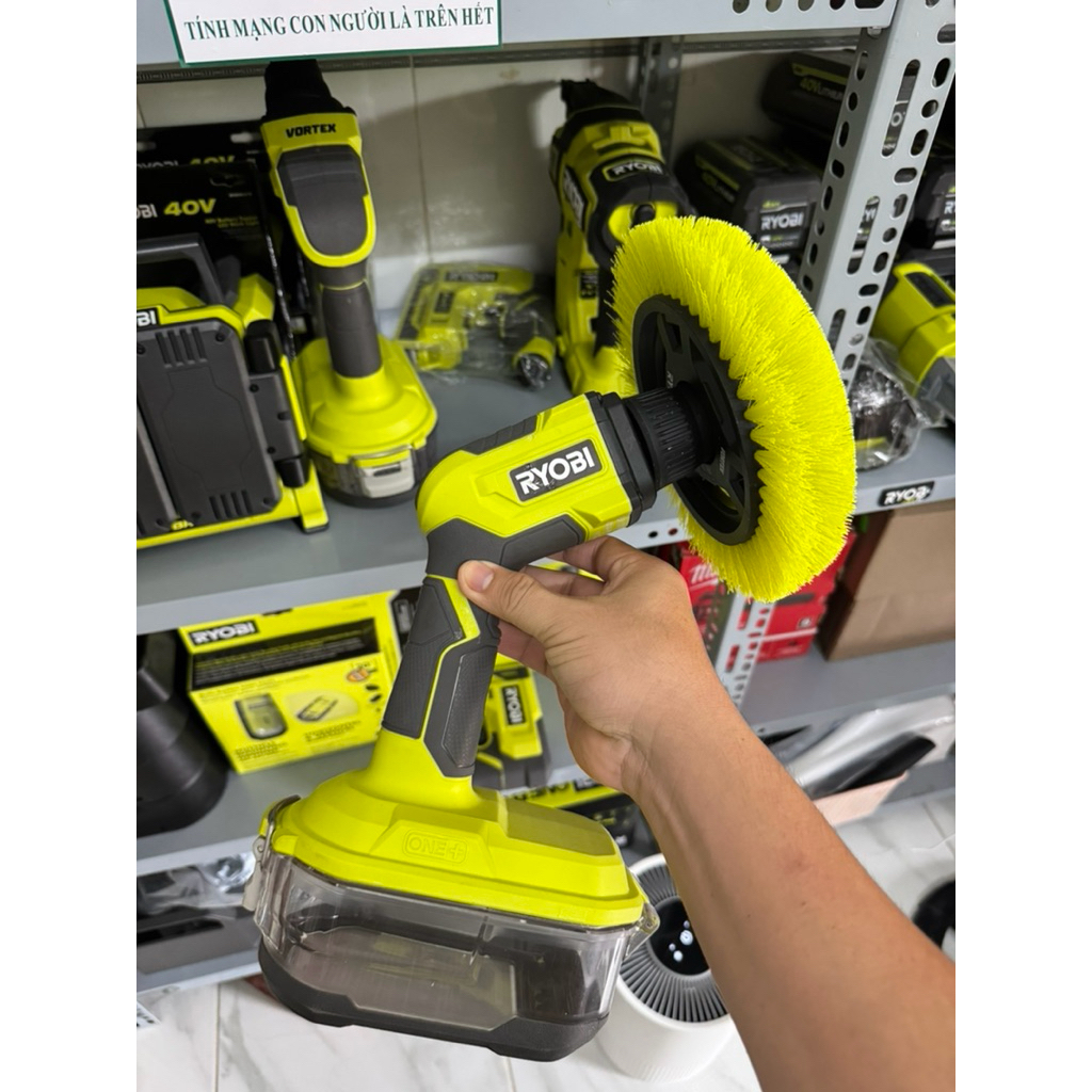 máy chà sàn dùng pin 18v ryobi nhập khẩu mỹ