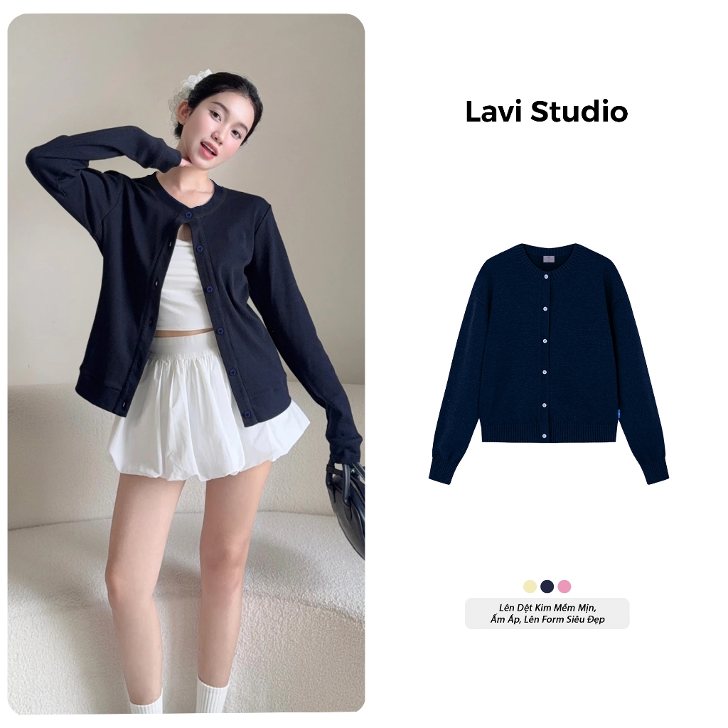 Áo Cardigan Nữ LEN DỆT KIM Local Brand Lavi Studio/ Sweet