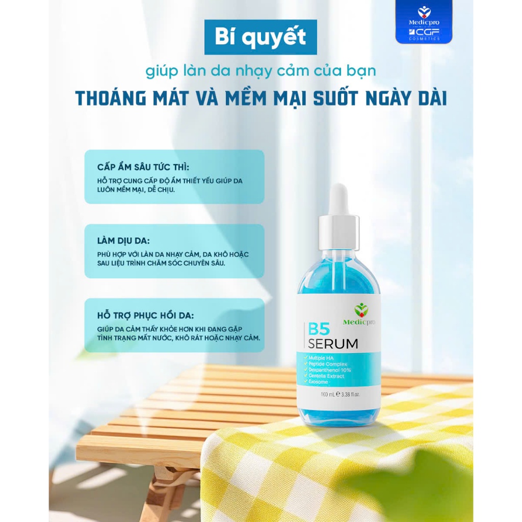 SERIUM phục hồi cấp ẩm mờ nám MEDICPRO