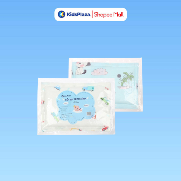 Gối sơ sinh Kids Plaza sợi tre in hình ngộ nghĩnh (màu ngẫu nhiên)