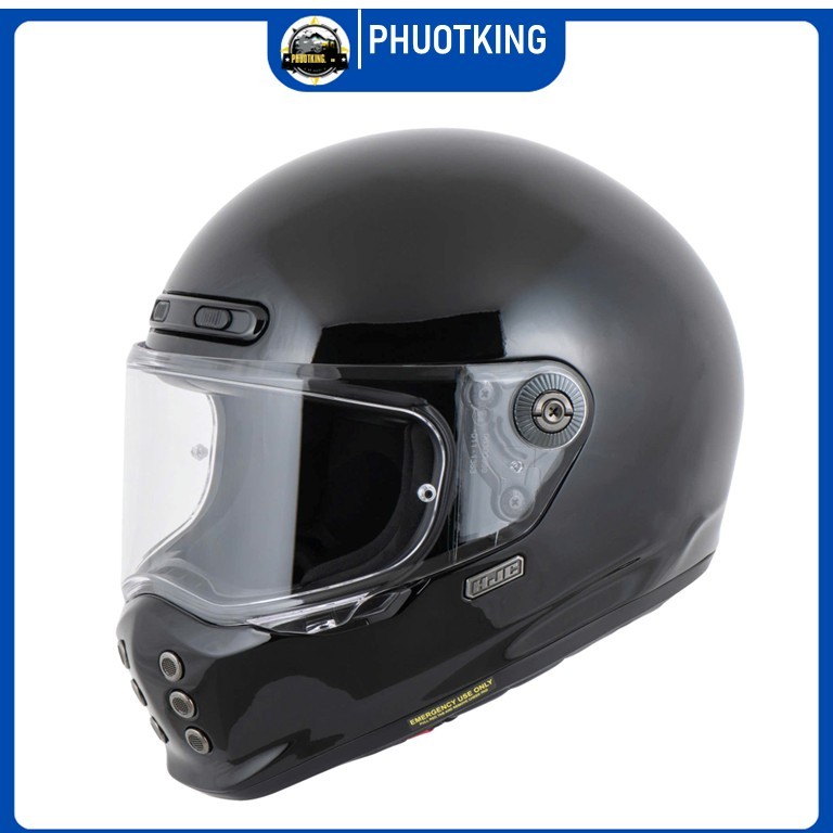 (Tặng pinlock) Mũ bảo hiểm Fullface HJC V10 solid chính hãng - PHUOTKING