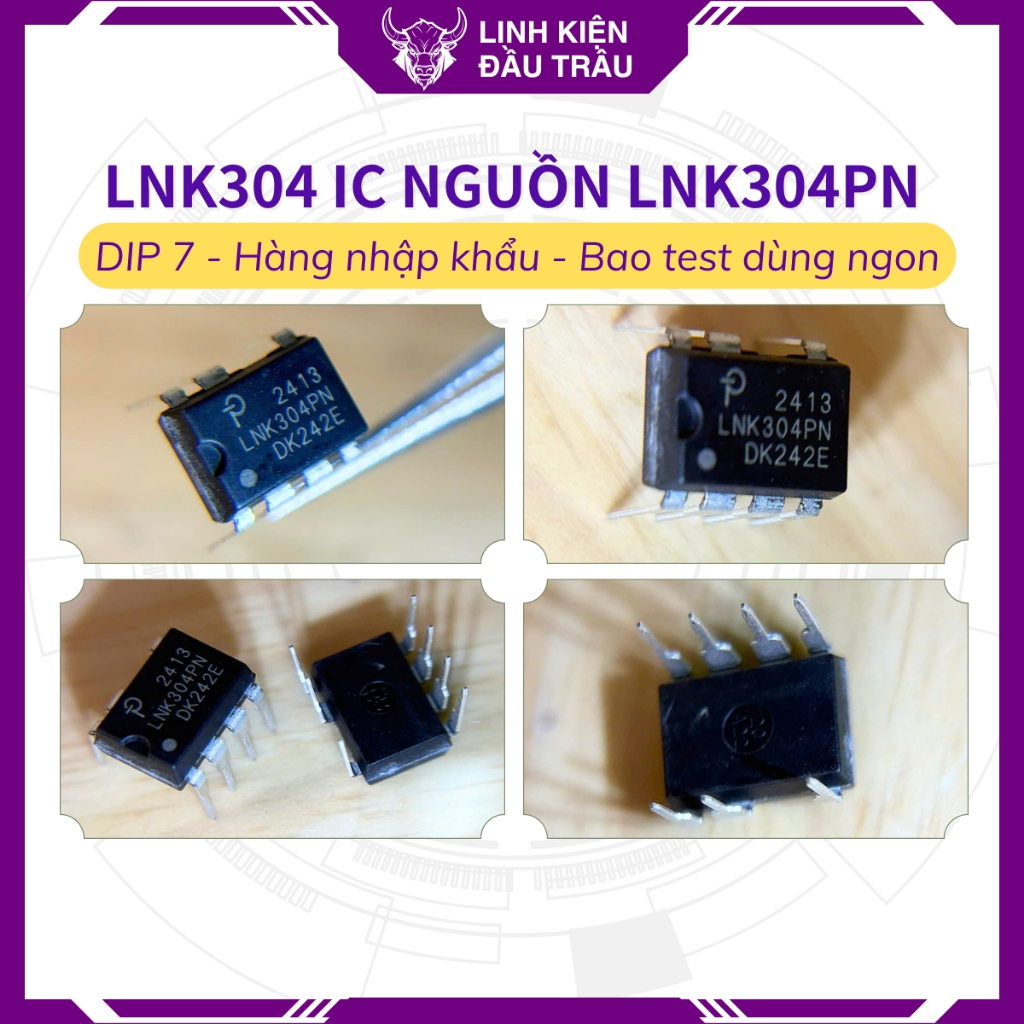 IC nguồn LNK304PN LNK304 nhập khẩu Linh Kiện Đầu Trâu.