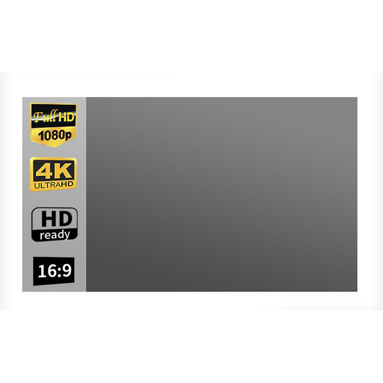 Màn Hình Máy Chiếu Phản Quang Yamazaki Dán Tường 100Inch 120 Inch Chiếu Sáng Thêm, Nét Hơn Gấp 5 Lần