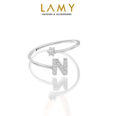 Nhẫn bạc nữ N Initial Ring Silver 8270 - Nhẫn bạc ta cao cấp