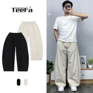  Quần Kaki Ống Cong Form Rộng Unisex Teefa Quần Thời Trang Nam Nữ Phong Cách Streetwear Năng Động 