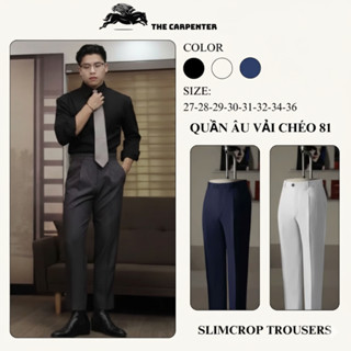 Quần âu nam , Quần tây nam The Capenter dáng ống suông đứng rộng chất vải 81 dầy dặn co dãn thương hiệu cao cấp Helloyou