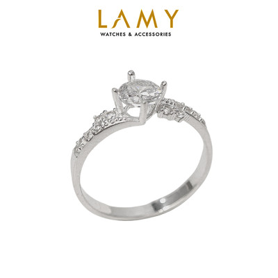 Nhẫn Bạc Nữ LAMY Elegant Stone Ring Silver 8381 - Nhẫn bạc ta cao cấp