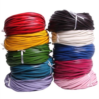 10m dây da bò dẹt 3mm , 2mm đan viền - phụ kiện phụ liệu làm đồ da