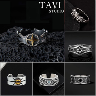 Nhẫn Titan Hở Màu Bạc Unisex – Nhẫn Nam Nữ Tối Giản Sang Trọng, Cá Tính Hợp Thời Trang Hiphop Tavi Studio