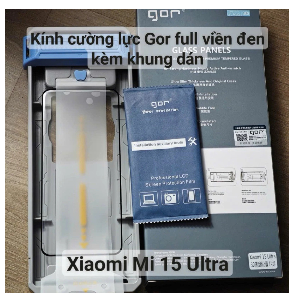 Kính cường lực Gor Xiaomi Mi 15 Ultra 14 Ultra / 14T Pro / Redmi K70 K80 K50 Gaming trong suốt