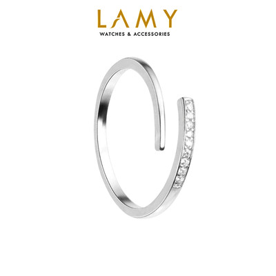 Nhẫn bạc nữ LAMY Diamond Series Open Ring Silver 8332