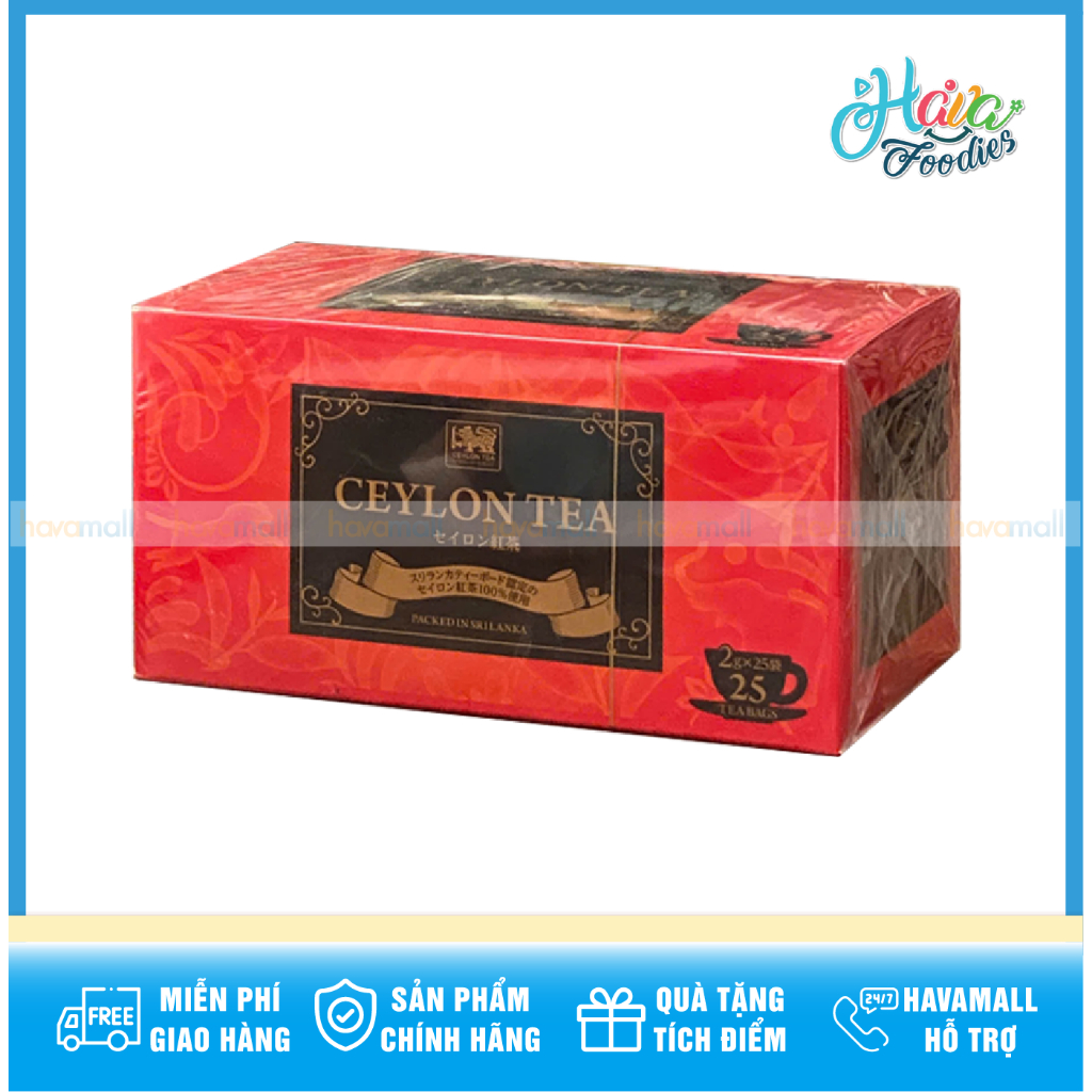 Trà Đen Túi Lọc Nguyên Chất Ceylon 50g (25 Túi) – Ceylon Tea Tea Bags