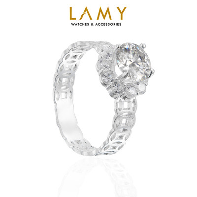 Nhẫn bạc LAMY Kim tiền Lotus Tower Ring Silver 8233 - Nhẫn bạc ta cao cấp