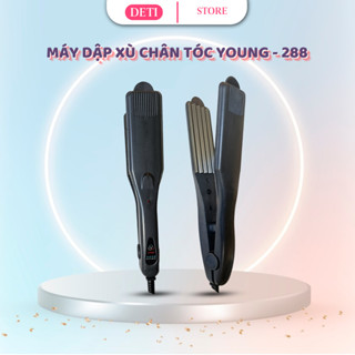  Máy bấm phồng DETI 2in1 máy uốn sóng nước hippie 32mm máy dập xù tóc và máy duỗi tóc thẳng chuẩn salon 
