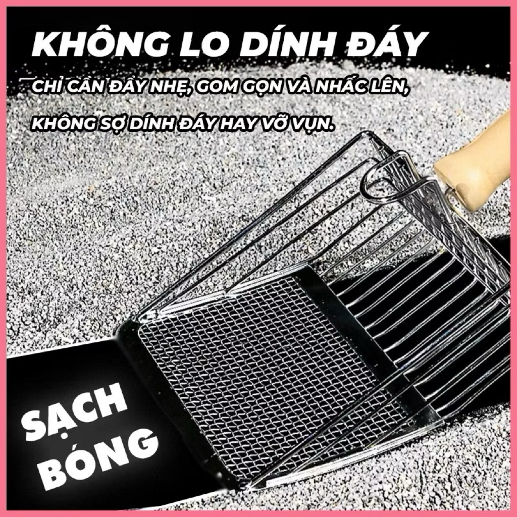 (Hoả tốc) Xẻng Xúc Cát Mèo Size Lớn Bằng Thép Không Gỉ, Xẻng múc cát thú cưng