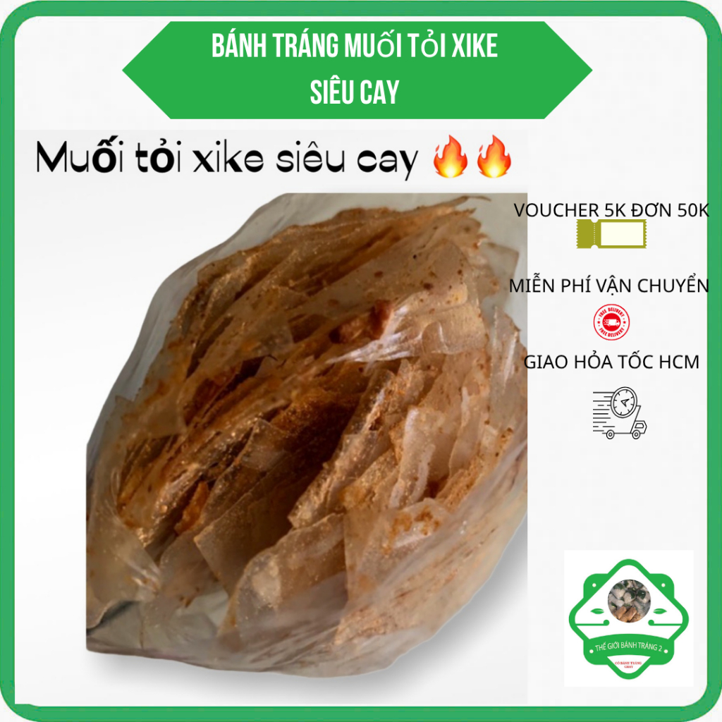 Bánh tráng muối tỏi phi xike thơm ngon cực siêu phẩm đặc sản Tây Ninh !