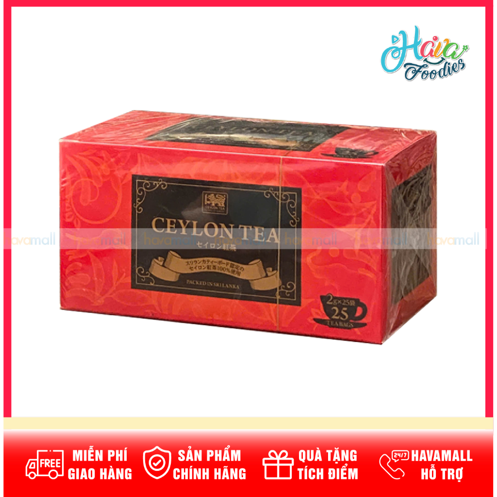 Trà Đen Dạng Túi Lọc Nguyên Chất Ceylon 50g (25 Túi) – Ceylon Tea Tea Bags