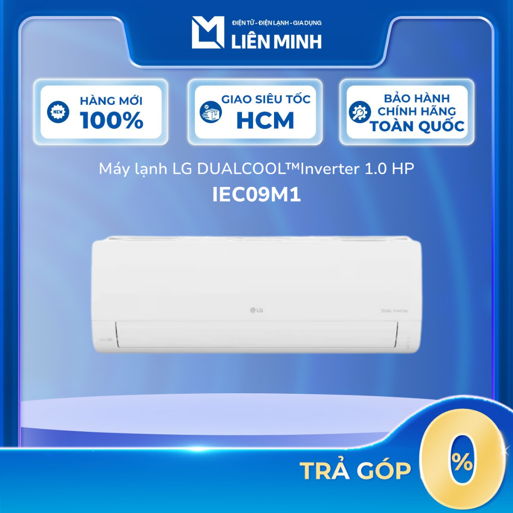 IEC09M1 - Máy Lạnh LG Inverter 1 HP IEC09M1 - Bảo Hành Chính Hãng
